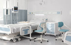 Black Medical-Grade Leather Lab Chairs - Model KS
