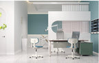 Black Medical-Grade Leather Lab Chairs - Model KS