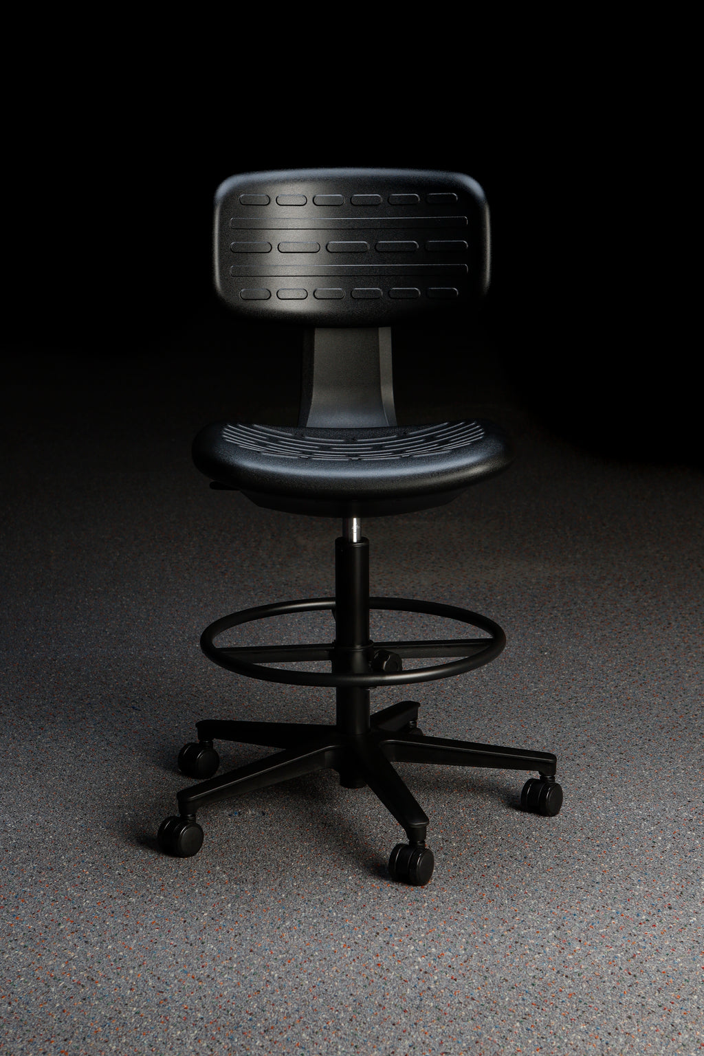 Black Polyurethane Lab Chair - Model LP