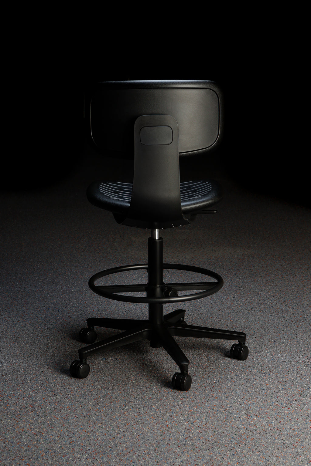 Black Polyurethane Lab Chair - Model LP