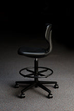 Premium Black Polyurethane Lab Chair - Model LS